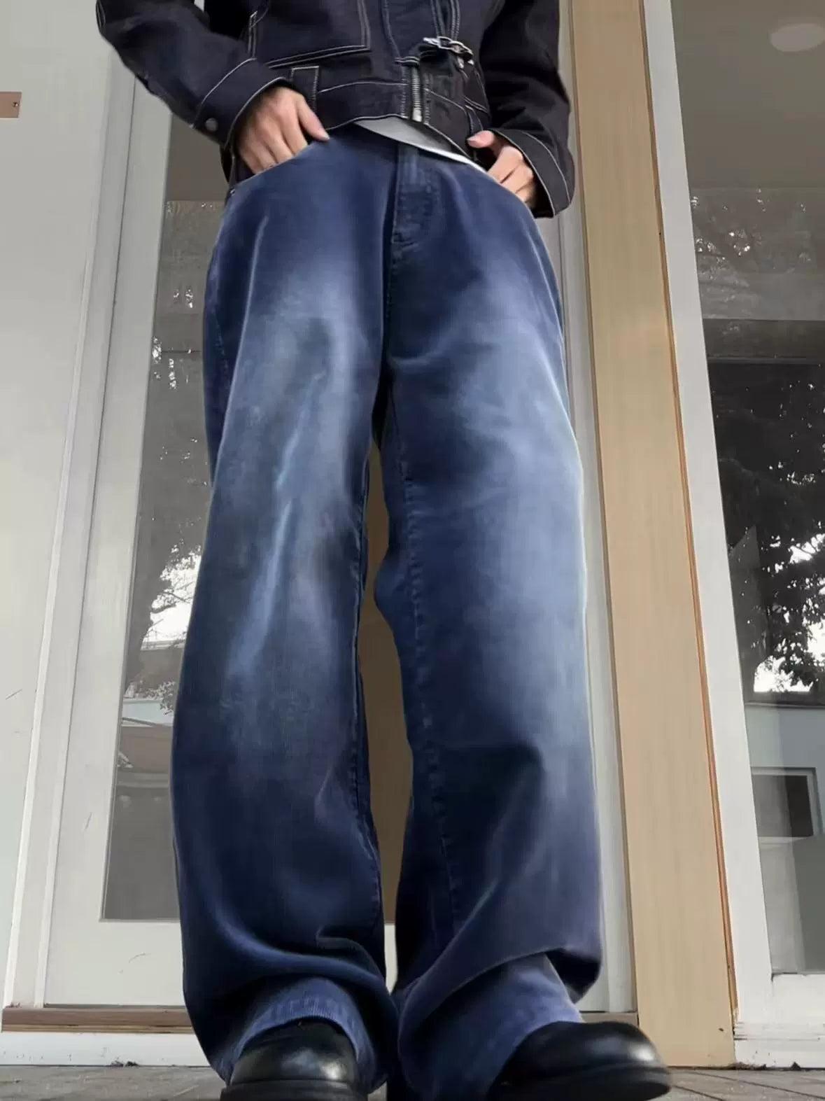 Classic Bleach Washed Jeans Korean Street Fashion Jeans By Made Extreme Shop Online at OH Vault