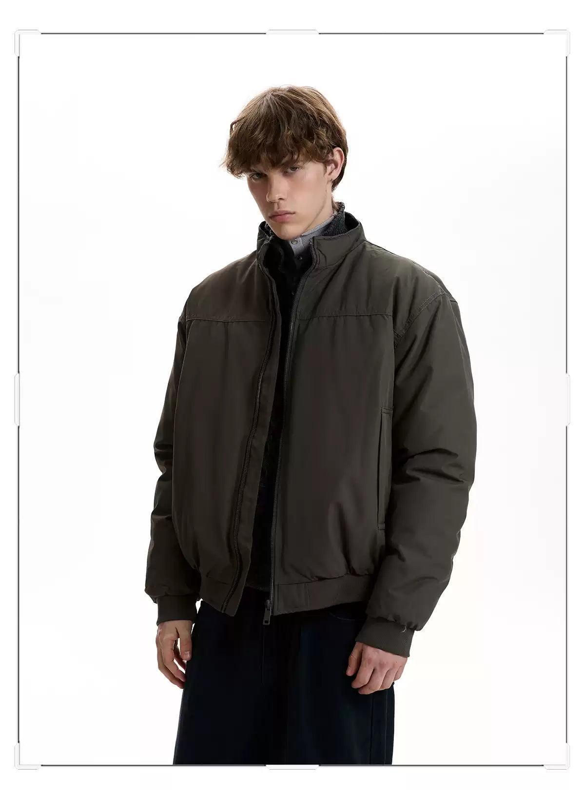 Clean Fit Bomber Jacket Korean Street Fashion Jacket By A PUEE Shop Online at OH Vault