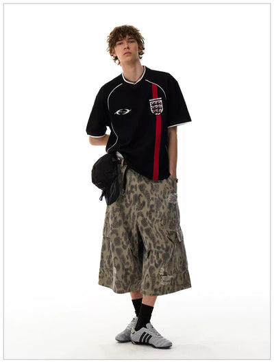 Contrast Piping Racing Style T-Shirt Korean Street Fashion T-Shirt By Mr Nearly Shop Online at OH Vault