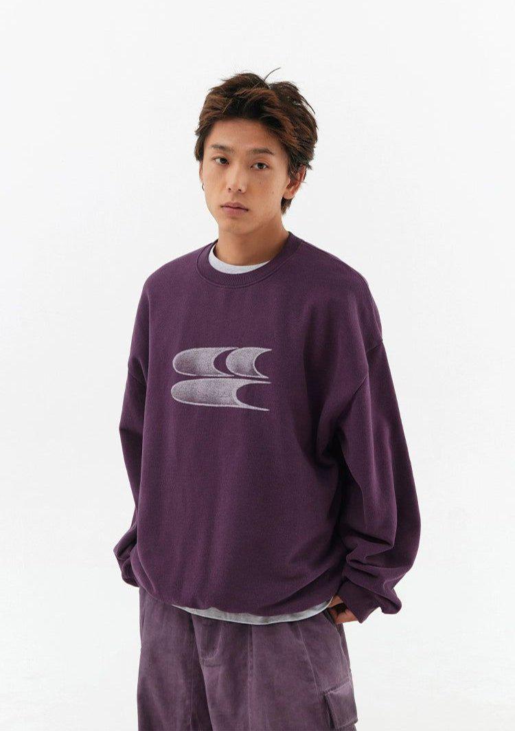 Gradient Logo Print Crewneck