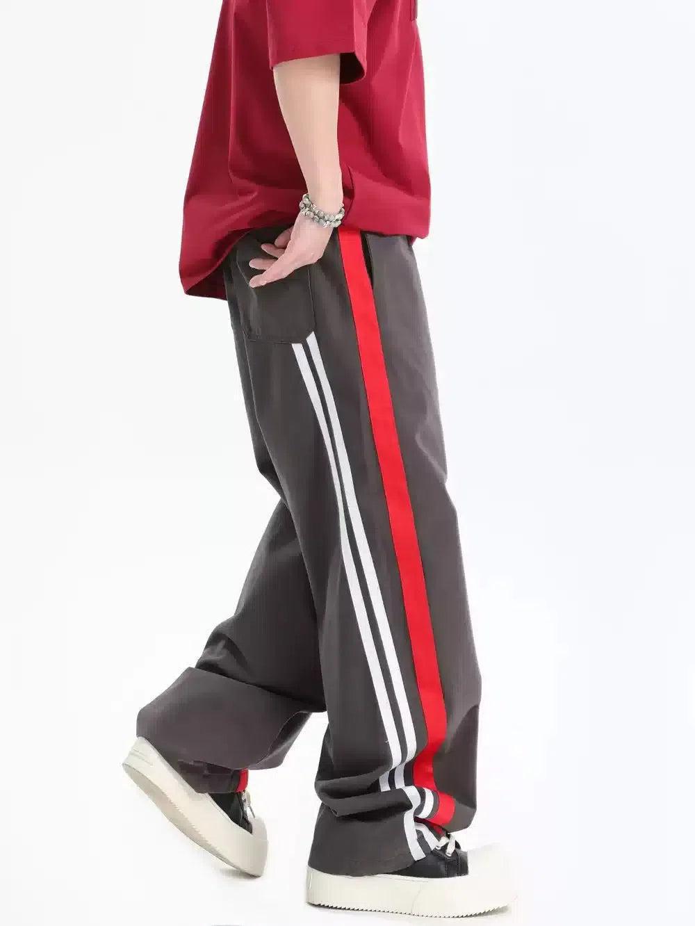 Drawstring Ribbon Spliced Sweatpants Korean Street Fashion Pants By INS Korea Shop Online at OH Vault