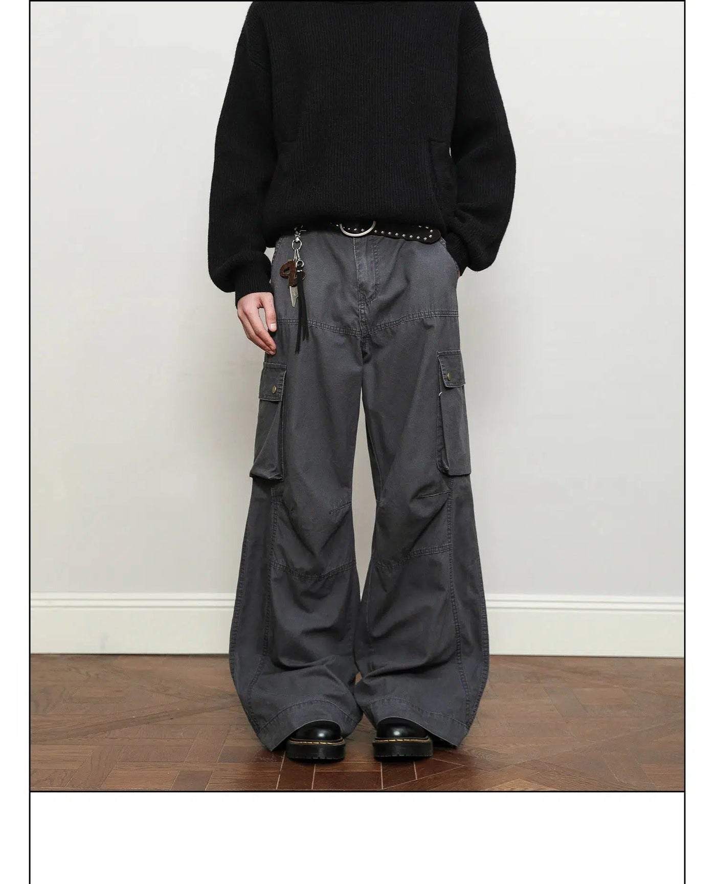 Washed Pleated Cargo Pants Korean Street Fashion Pants By A PUEE Shop Online at OH Vault