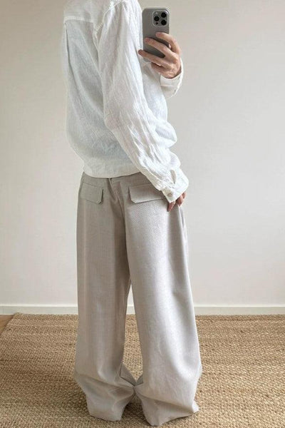 Waist Belt Strap Minimal Trousers Korean Street Fashion Trousers By A PUEE Shop Online at OH Vault