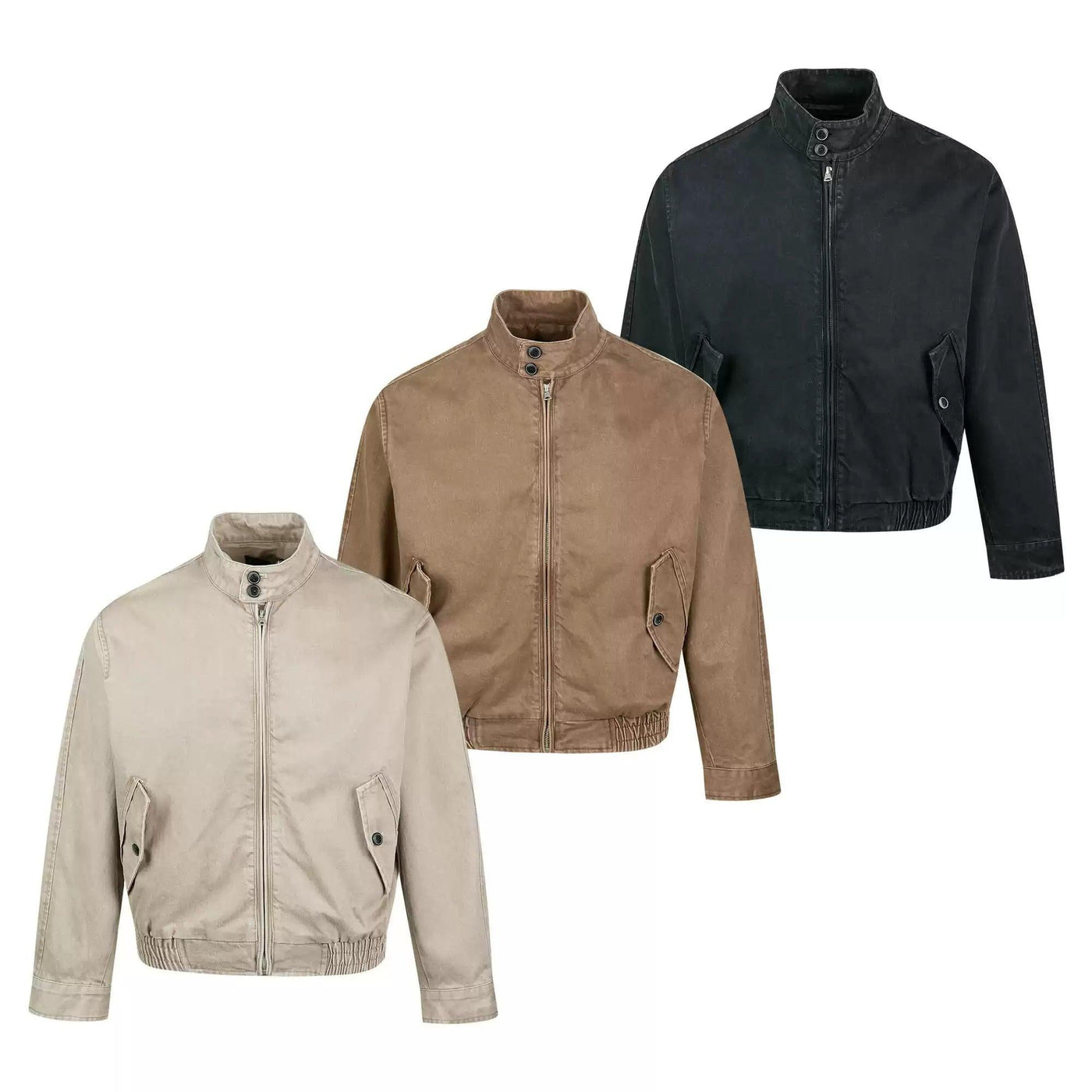 Washed Ruched Hem Jacket Korean Street Fashion Jacket By Made Extreme Shop Online at OH Vault