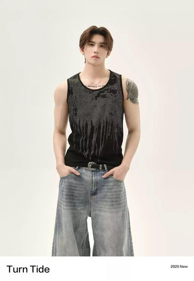 Gradient Washed Tank Top Korean Street Fashion Tank Top By Turn Tide Shop Online at OH Vault