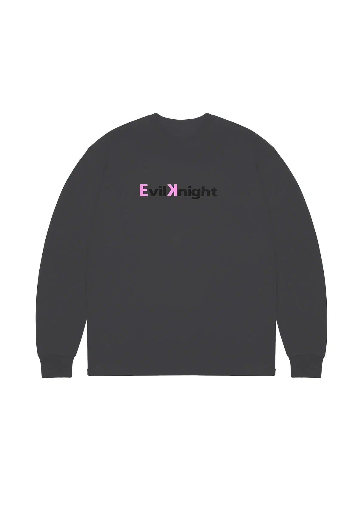 Basic Logo Long Sleeve T-Shirt Korean Street Fashion T-Shirt By Evil Knight Shop Online at OH Vault