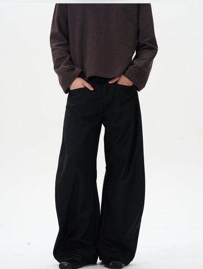 Front Pocket Scimitar Trousers Korean Street Fashion Trousers By 77Flight Shop Online at OH Vault