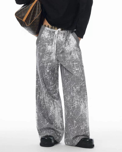 Grunge Splatters Wide Pants Korean Street Fashion Pants By JHYQ Shop Online at OH Vault