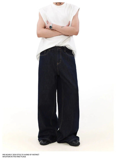 Wide Loose Fit Jeans Korean Street Fashion Jeans By Mr Nearly Shop Online at OH Vault