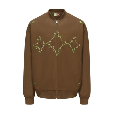 Stitched Stems and Leaves Jacket Korean Street Fashion Jacket By New Start Shop Online at OH Vault