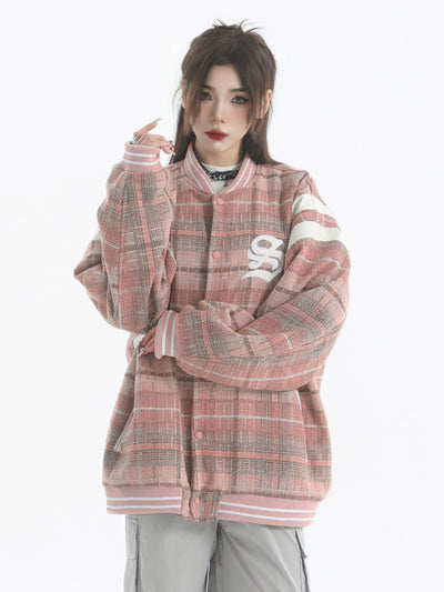 Oversized Fit Patterned Jacket Korean Street Fashion Jacket By INS Korea Shop Online at OH Vault