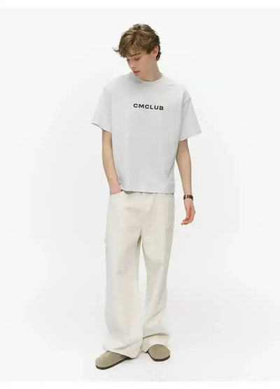 Text Print Casual T-Shirt Korean Street Fashion T-Shirt By Country Moment Shop Online at OH Vault