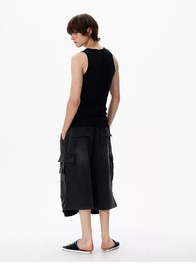 Flap Pockets Denim Shorts Korean Street Fashion Shorts By 77Flight Shop Online at OH Vault