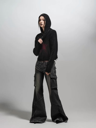 Grunge Star Paint Sweater Korean Street Fashion Sweater By Team Geek Shop Online at OH Vault