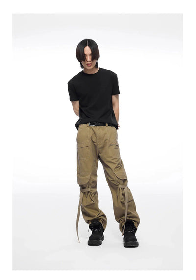 Knee Straps Cargo Jeans Korean Street Fashion Jeans By Terra Incognita Shop Online at OH Vault