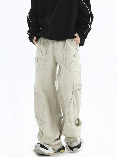 Utility Side Zip Bootcut Pants Korean Street Fashion Pants By INS Korea Shop Online at OH Vault