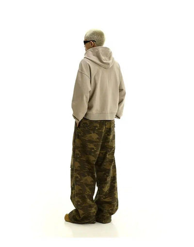 Vibrant Camo Drawstring Cargo Pants Korean Street Fashion Pants By MEBXX Shop Online at OH Vault