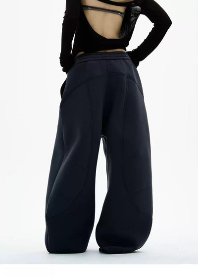 Drawstring Seam Details Baggy Sweatpants Korean Street Fashion Pants By 77Flight Shop Online at OH Vault