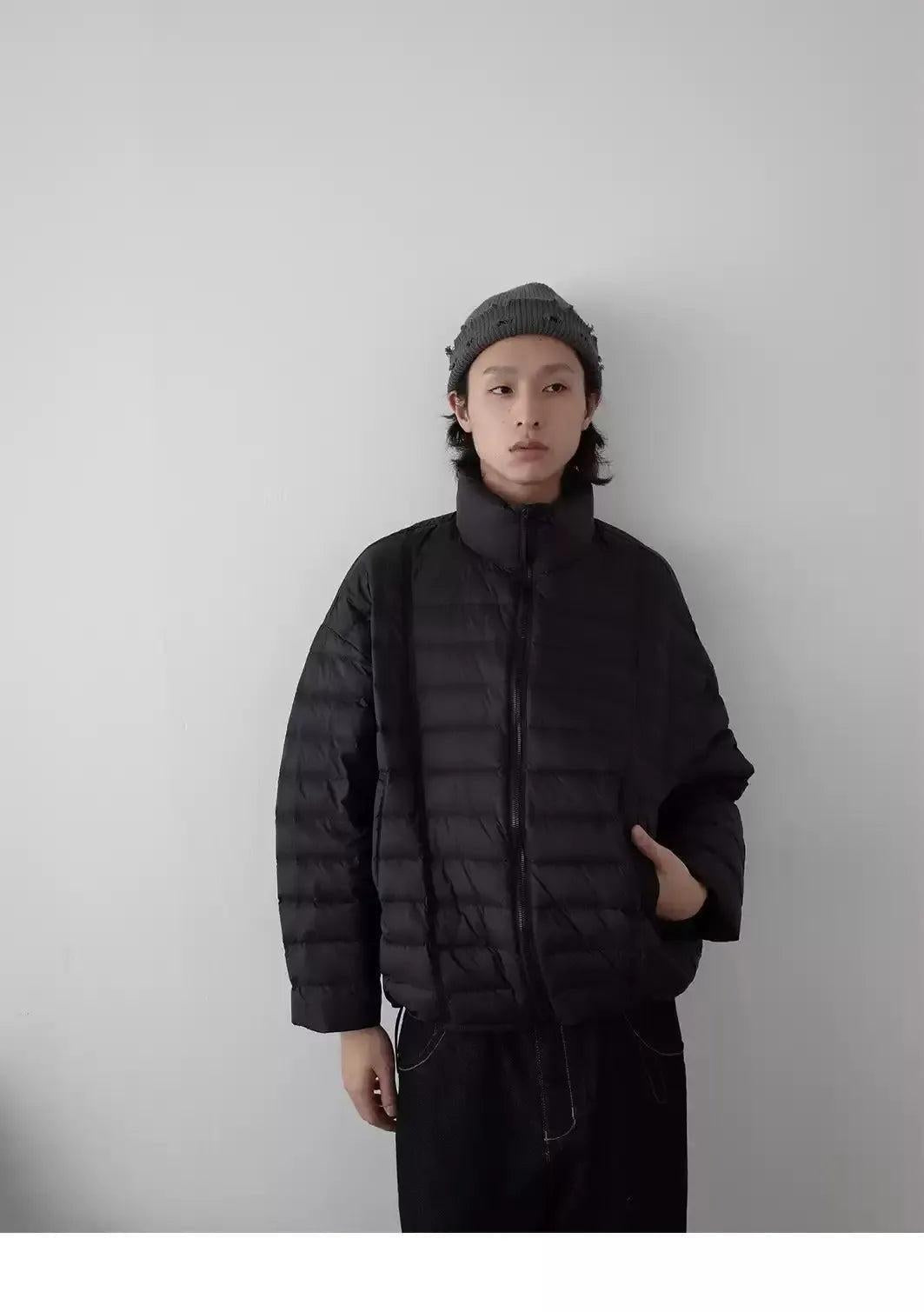 Lightweight Quilted Down Jacket Korean Street Fashion Jacket By In Knots Shop Online at OH Vault