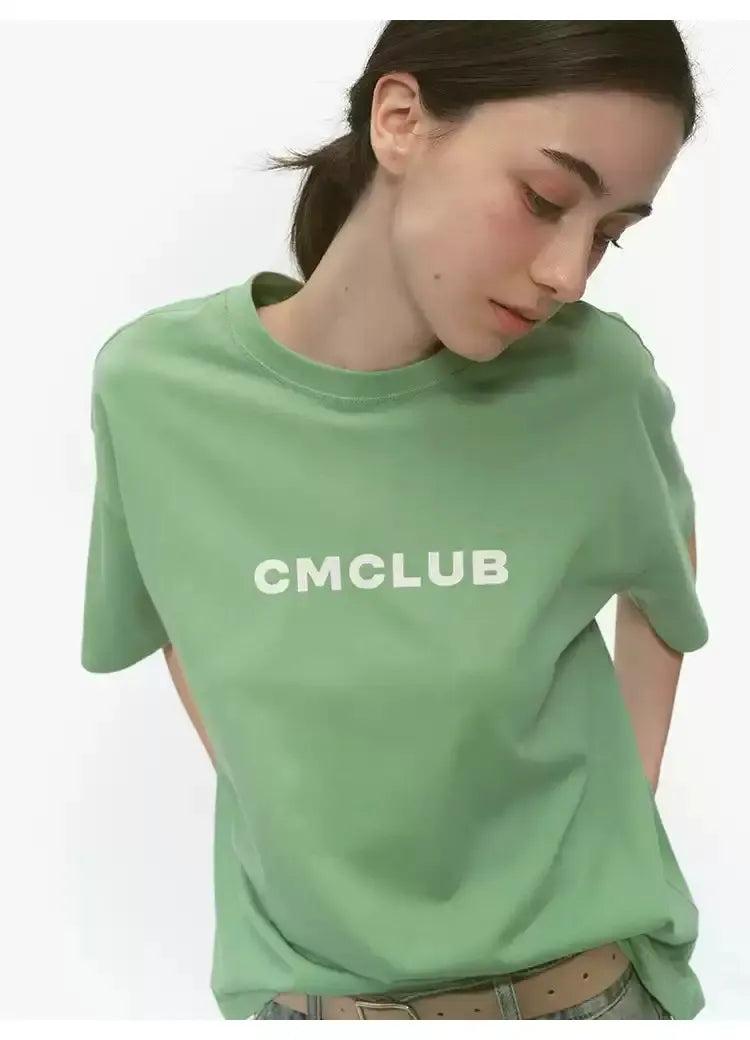 Text Print Casual T-Shirt Korean Street Fashion T-Shirt By Country Moment Shop Online at OH Vault