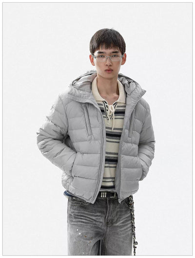 Basic Hooded Down Jacket Korean Street Fashion Jacket By Mr Nearly Shop Online at OH Vault