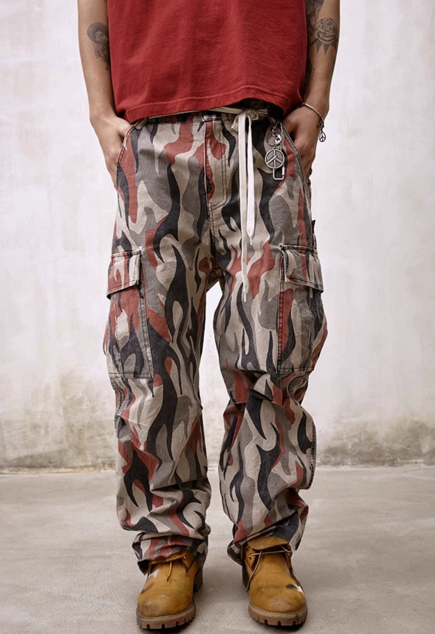 Blades Camouflage Cargo Jeans Korean Street Fashion Jeans By Remedy Shop Online at OH Vault