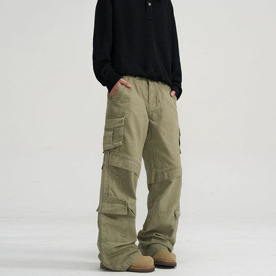 Multi-Flap Pocket Utility Jeans Korean Street Fashion Jeans By A PUEE Shop Online at OH Vault