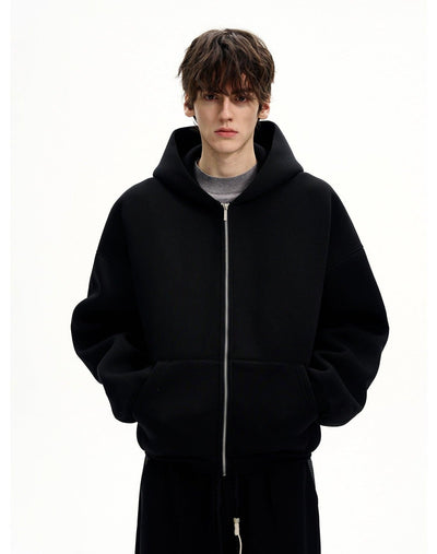 Oversize Fit Zip-Up Hoodie Korean Street Fashion Hoodie By MaxDstr Shop Online at OH Vault