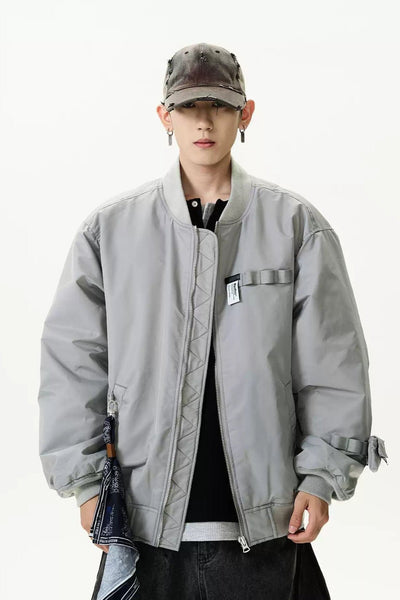 Multi-Detail Versatile Bomber Jacket Korean Street Fashion Jacket By MaxDstr Shop Online at OH Vault