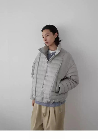 Lightweight Quilted Down Jacket Korean Street Fashion Jacket By In Knots Shop Online at OH Vault