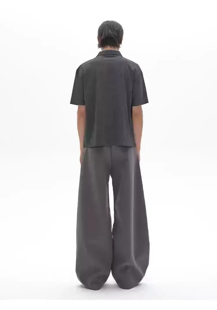 Seam-Stitched Buttonless Polo Korean Street Fashion Polo By Pioneer of Heroism Shop Online at OH Vault