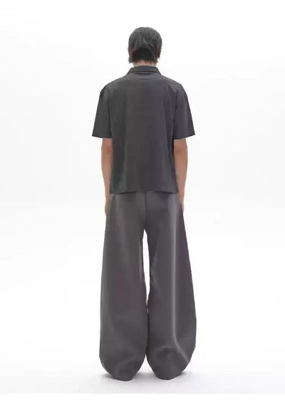 Seam-Stitched Buttonless Polo Korean Street Fashion Polo By Pioneer of Heroism Shop Online at OH Vault