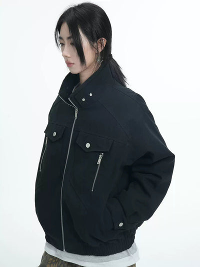 Front Pocket Multi-Zip Jacket Korean Street Fashion Jacket By Jump Next Shop Online at OH Vault