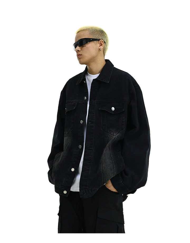 Faded Versatile Denim Jacket Faded Versatile Denim Jacket