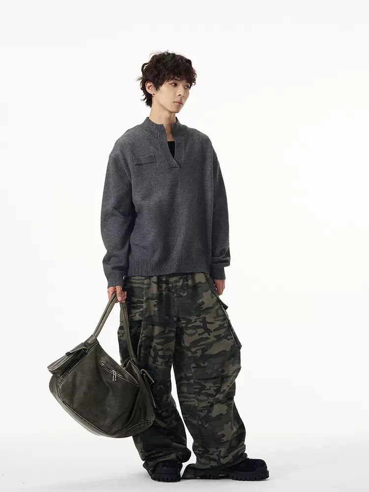 Camouflage Loose Cargo Pants Korean Street Fashion Pants By 77Flight Shop Online at OH Vault