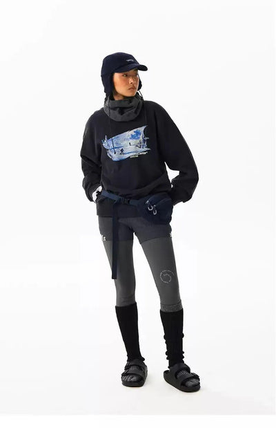 Painted Logo Print Crewneck Korean Street Fashion Crewneck By Crying Center Shop Online at OH Vault