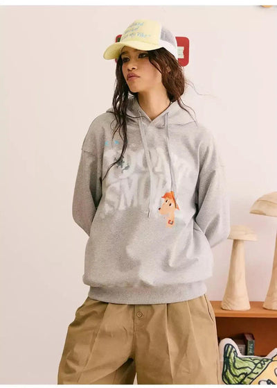 Spray Paint Logo Hoodie Korean Street Fashion Hoodie By Donsmoke Shop Online at OH Vault