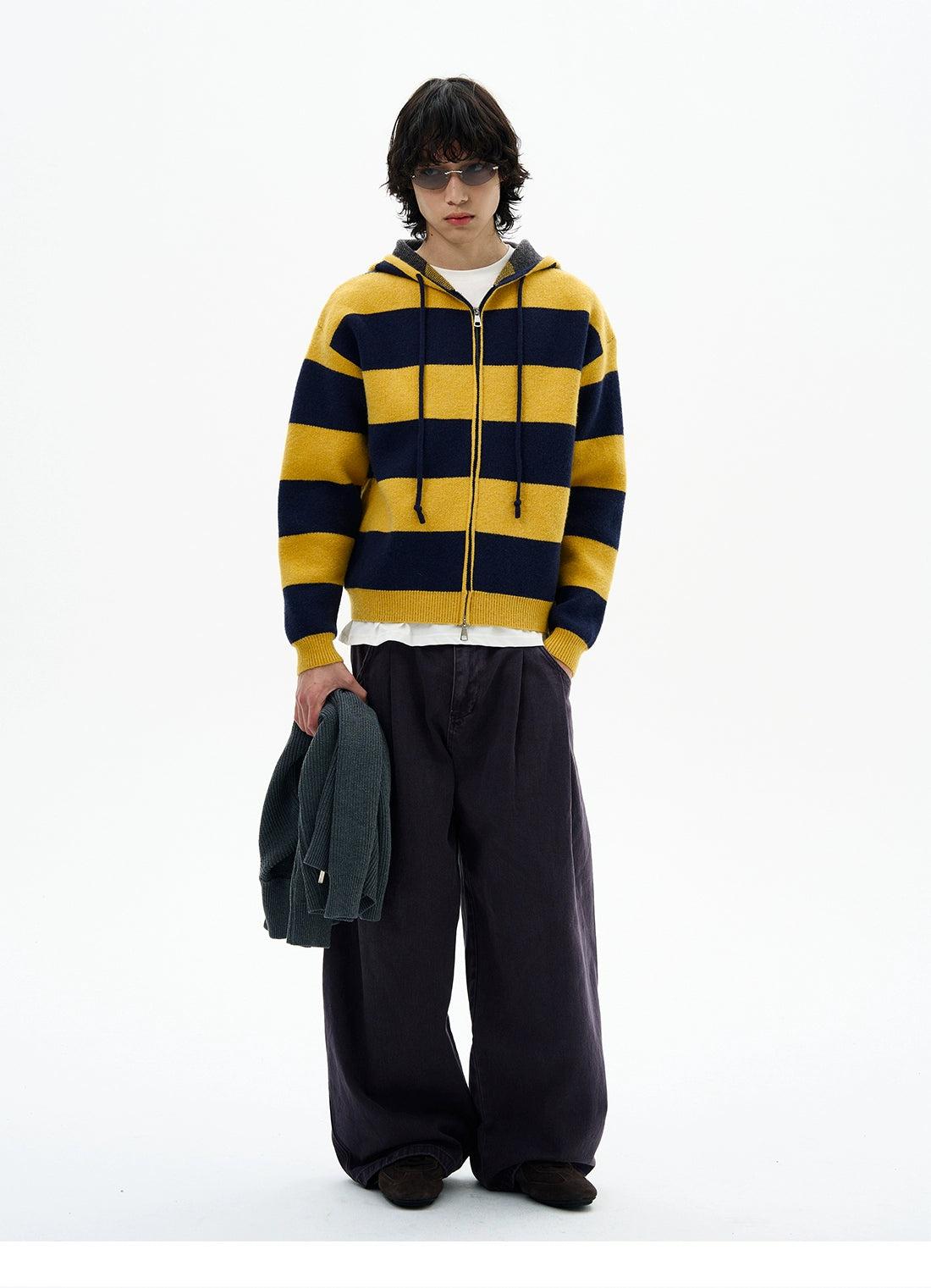 Faded Pleats Wide Leg Jeans Korean Street Fashion Jeans By 77Flight Shop Online at OH Vault