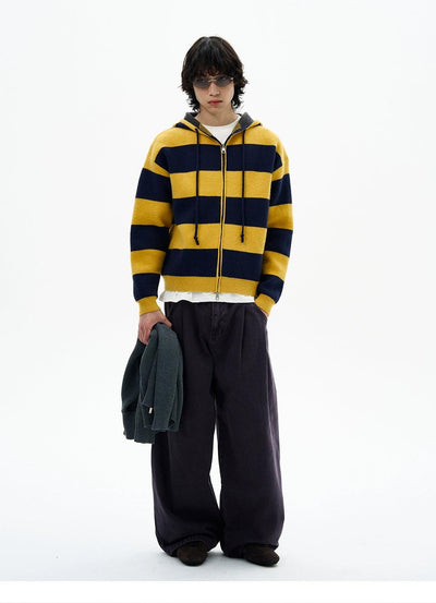 Faded Pleats Wide Leg Jeans Korean Street Fashion Jeans By 77Flight Shop Online at OH Vault