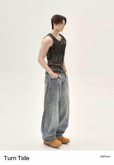 Gradient Washed Tank Top Korean Street Fashion Tank Top By Turn Tide Shop Online at OH Vault