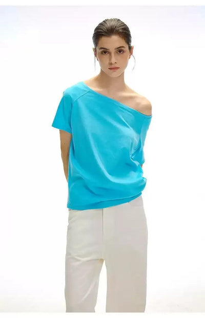 Off Shoulder Plain Color Blouse Korean Street Fashion Blouse By Country Moment Shop Online at OH Vault