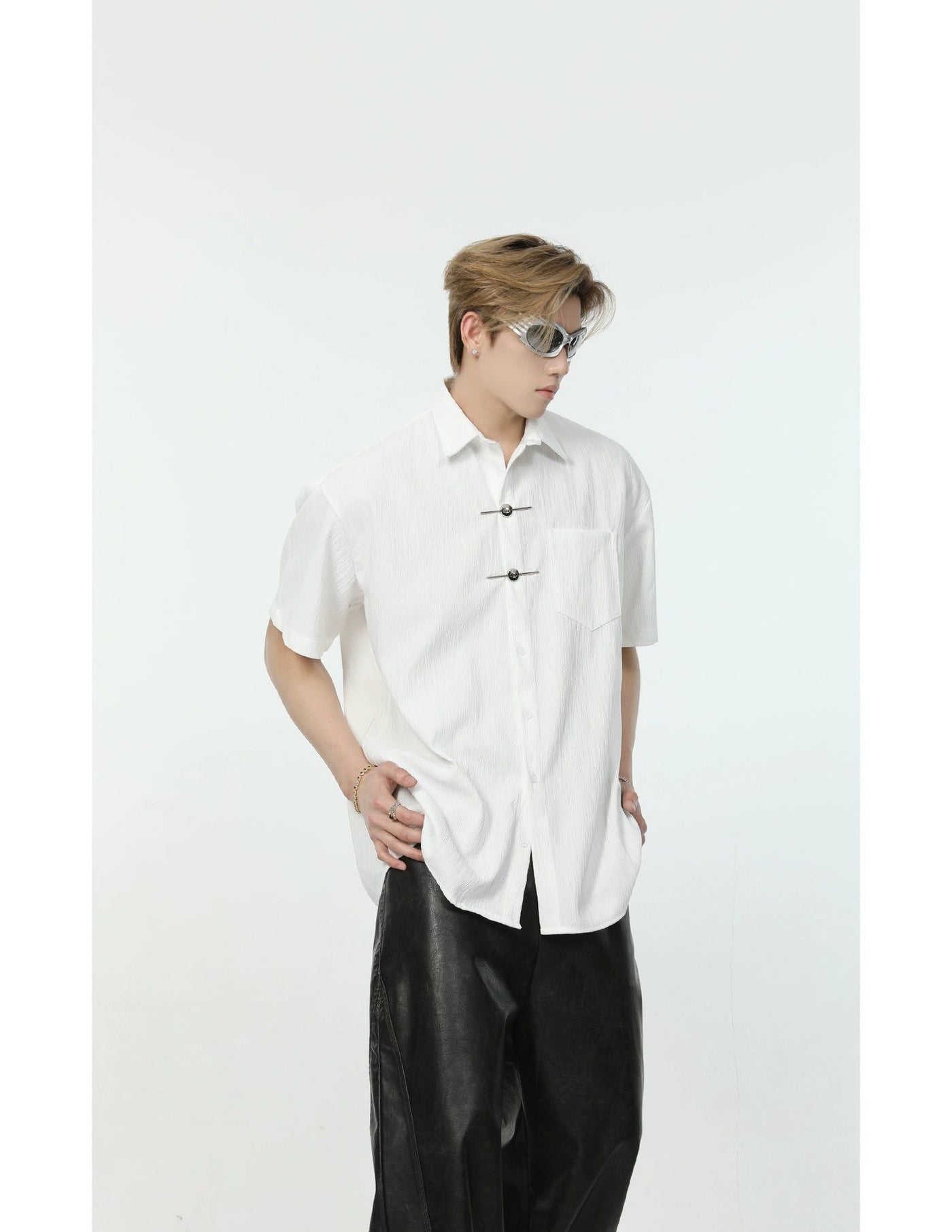 Asian Style Link Shirt Korean Street Fashion Shirt By Turn Tide Shop Online at OH Vault