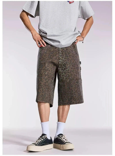 Structured Camo Cargo Shorts Korean Street Fashion Shorts By Remedy Shop Online at OH Vault