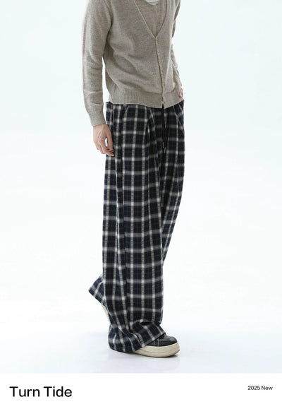 Plaid Pattern Comfy Pants Korean Street Fashion Pants By Turn Tide Shop Online at OH Vault