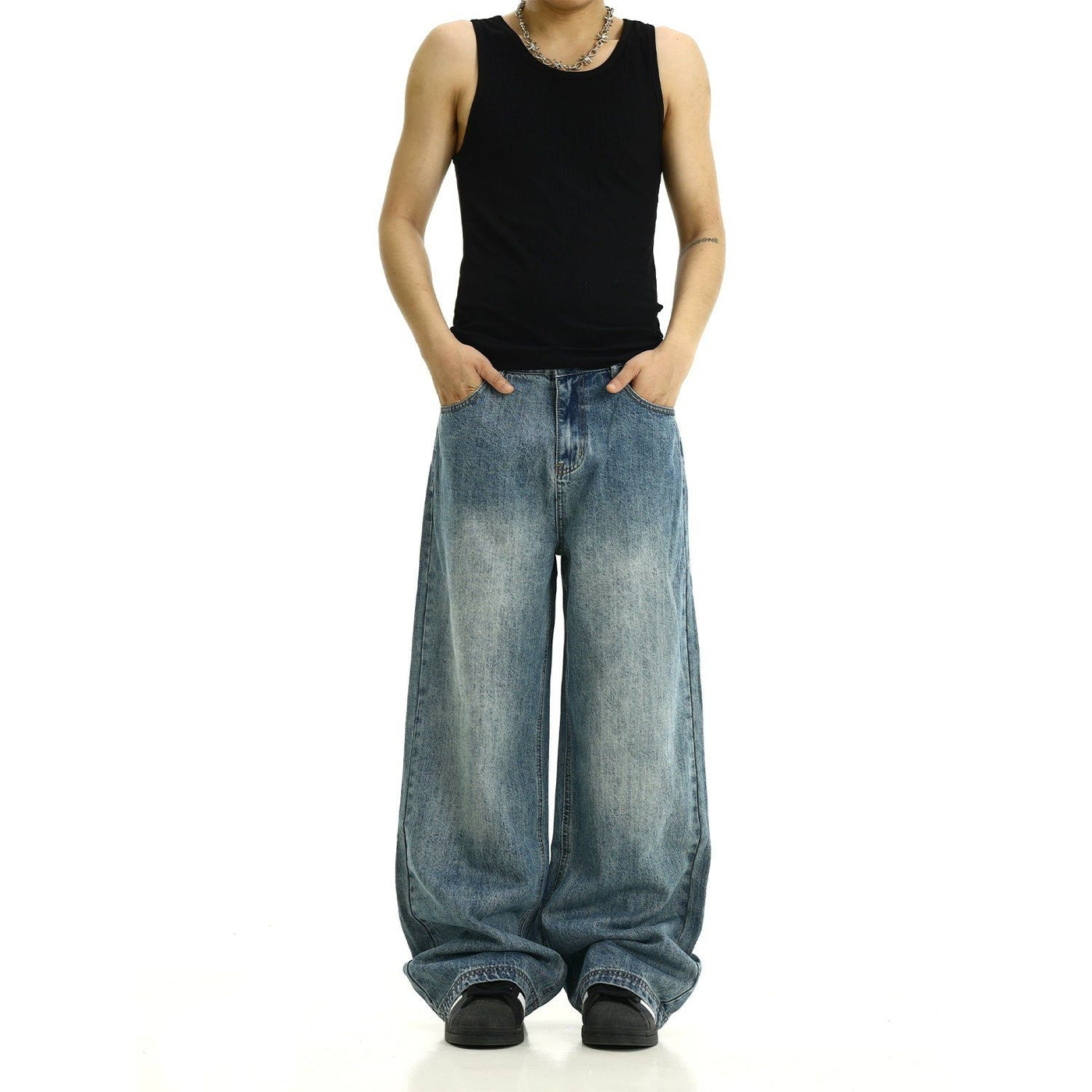 Versatile Side Pockets Jeans Korean Street Fashion Jeans By MEBXX Shop Online at OH Vault