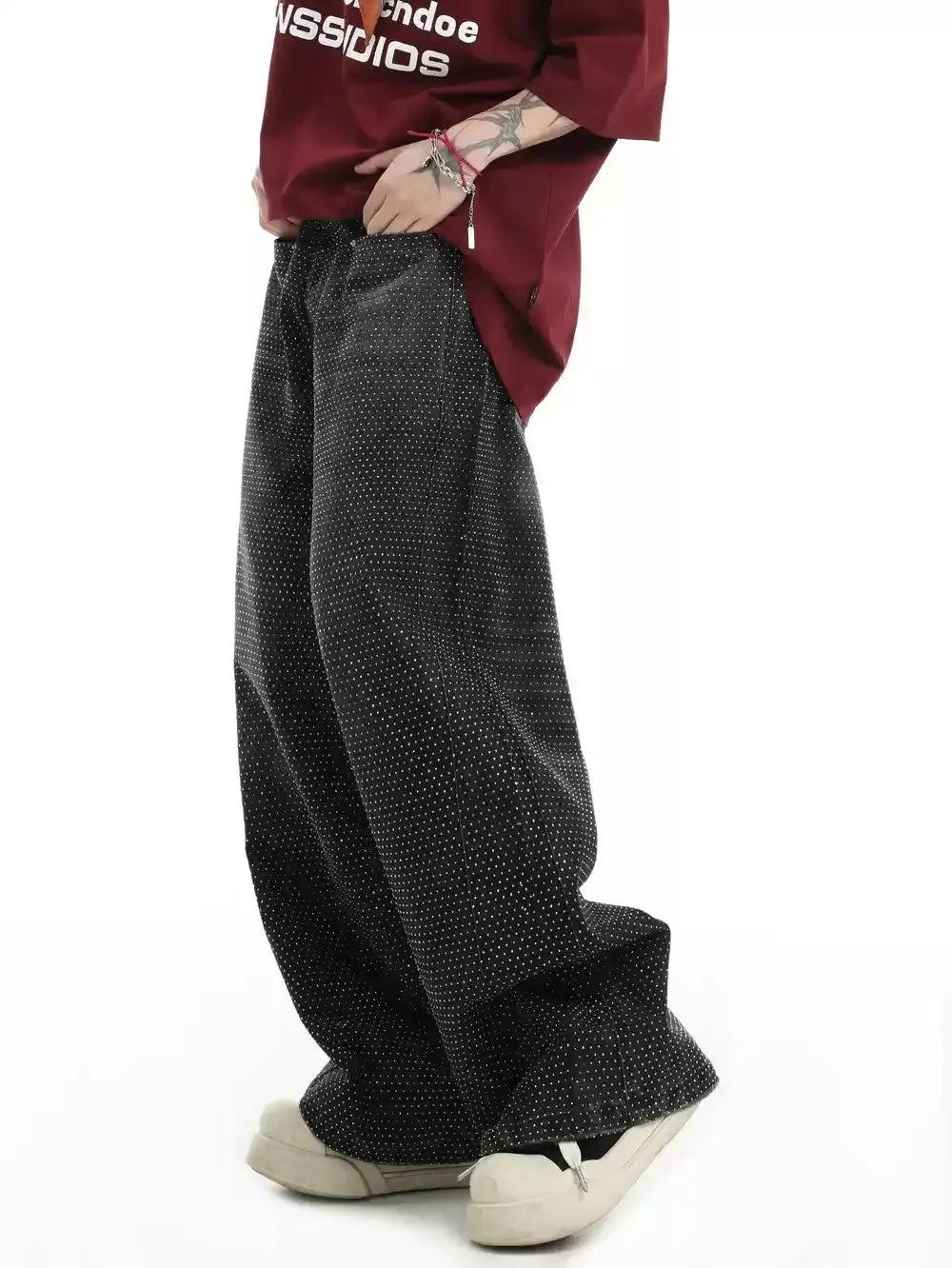 Starry Stone Straight Jeans Korean Street Fashion Jeans By INS Korea Shop Online at OH Vault