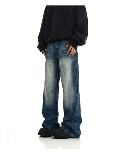 Fade Highlight Bootcut Jeans Korean Street Fashion Jeans By MEBXX Shop Online at OH Vault