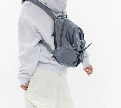 Ribbon Bow Shiny Backpack Korean Street Fashion Bag By Crying Center Shop Online at OH Vault