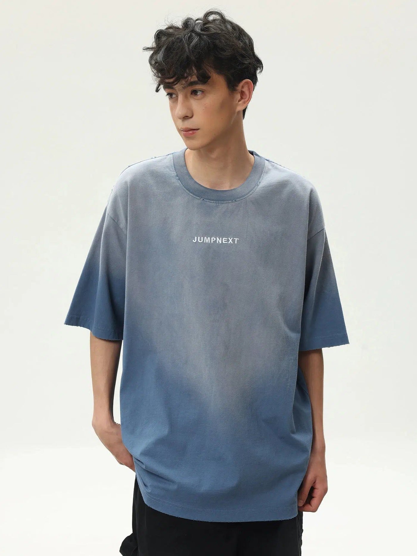 Washed Fade Casual T-Shirt Korean Street Fashion T-Shirt By Jump Next Shop Online at OH Vault