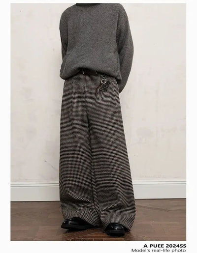 Casual Houndstooth Pants Korean Street Fashion Pants By A PUEE Shop Online at OH Vault